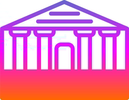 Parthenon Vector Icon Design