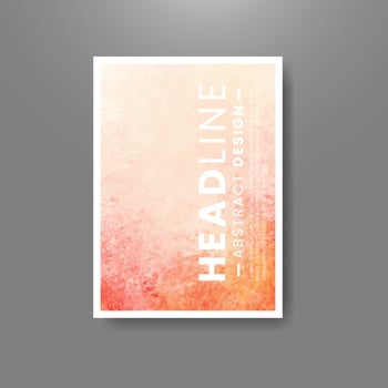 Cards with watercolor background. Design for your cover, date, postcard, banner, logo. vector