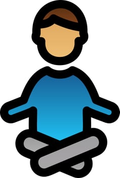 Yoga Vector Icon Design