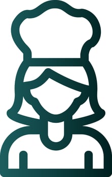 Chef Woman Vector Icon Design