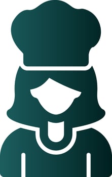 Chef Woman Vector Icon Design