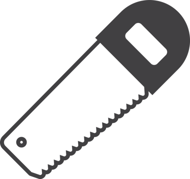 saw illustration in minimal style png