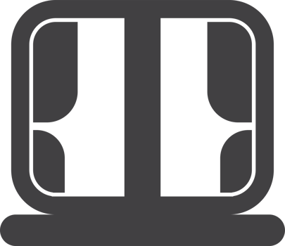 windows and curtains illustration in minimal style png