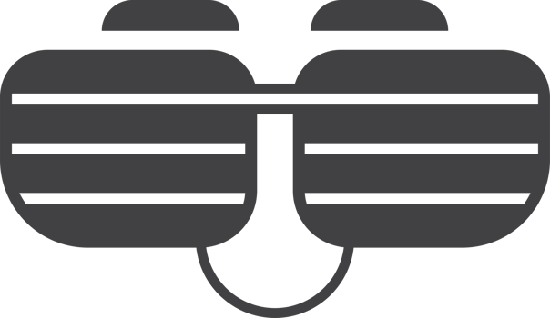 funny glasses illustration in minimal style png