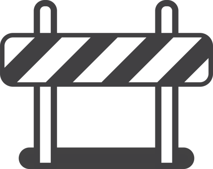 under construction sign illustration in minimal style png