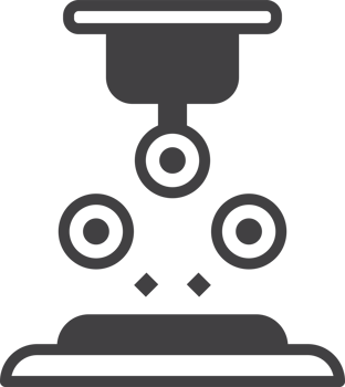 robot arm illustration in minimal style png