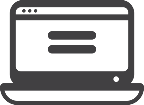 laptop with login screen illustration in minimal style png