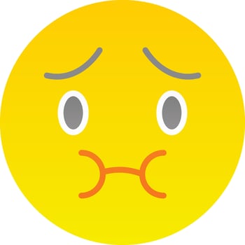 Nauseated Face Vector Icon Design