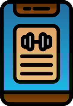 Workout Progress Vector Icon Design