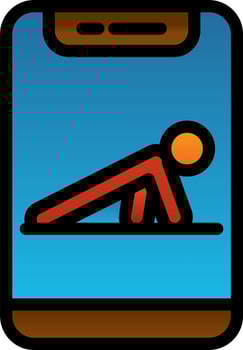 Push Up Vector Icon Design