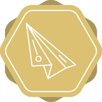 Paper Plane Line Icon vector