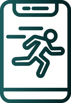 Running Vector Icon Design