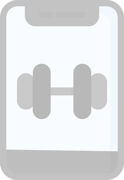 Weight Lifting Vector Icon Design