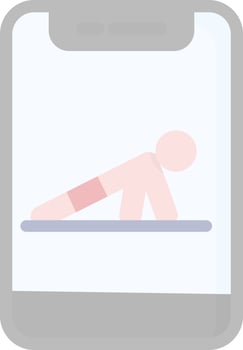 Push Up Vector Icon Design