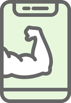 Arm Muscle Vector Icon Design