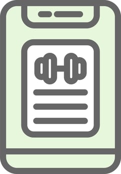 Workout Progress Vector Icon Design