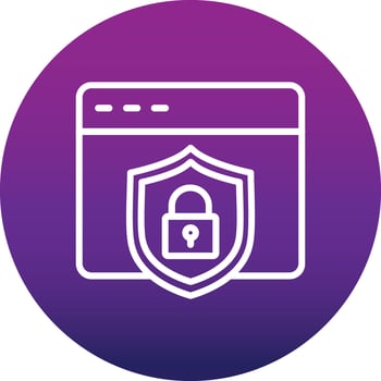 Web Security Vector Icon