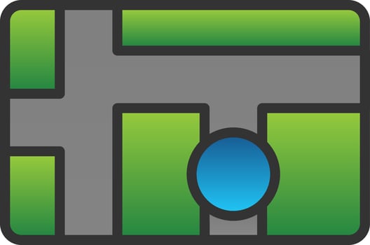 Race Route Vector Icon Design
