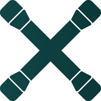 Cross Wrench Vector Icon Design