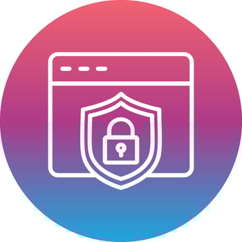 Web Security Vector Icon