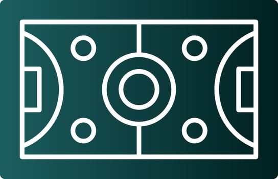 Hockey Field Vector Icon Design