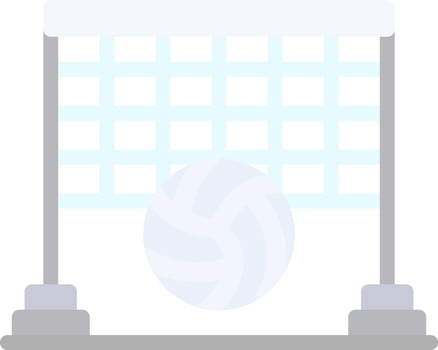 Beach Volleyball Vector Icon Design