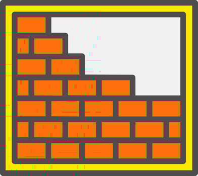 Brick Wall Vector Icon