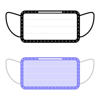 Medical mask icon vector design