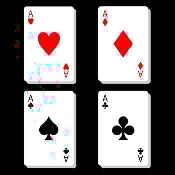 Ace card illustration vector design