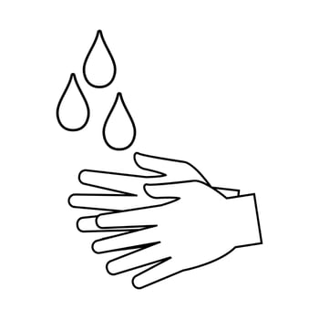 Vector illustration design of washing hands with water