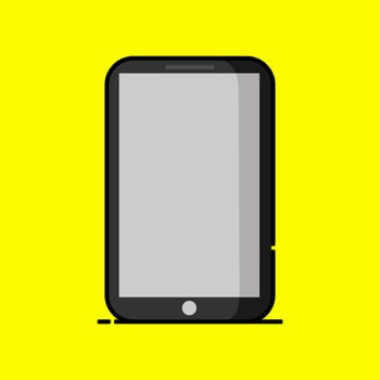 Smartphone icon vector design in doodle style