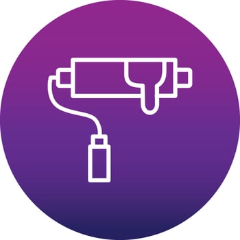 Paint Roller Vector Icon