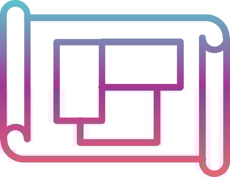 Blue Print Vector Icon