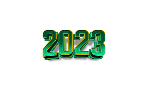 modern 2023 new year celebration text png