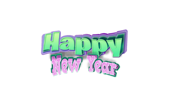 cartoon 3d new year celebration png