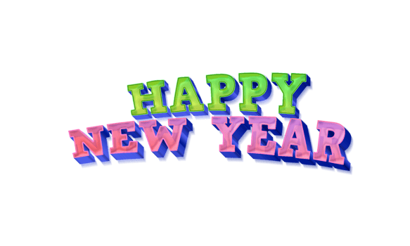 cartoon 3d new year celebration png