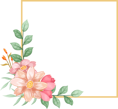 Orange Flower Arrangement with watercolor style png