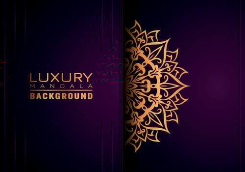 Luxury ornamental mandala background, arabesque style vector