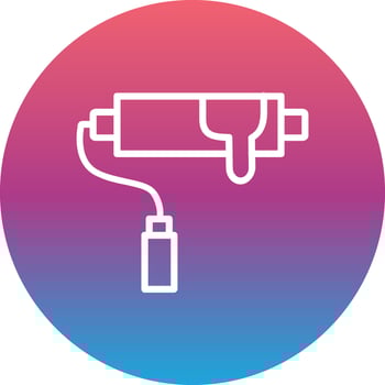 Paint Roller Vector Icon