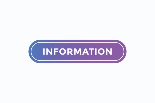 information button vectors. sign label speech bubble information vector