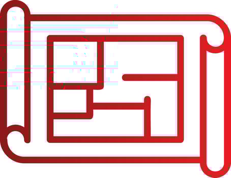 Floor Plan Vector Icon