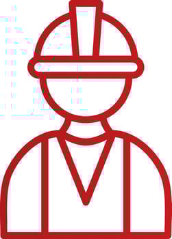 Construction Worker Vector Icon