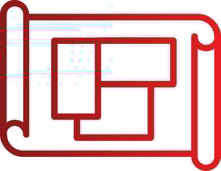 Blue Print Vector Icon