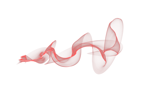Abstract red color smoke flame transparent background, colorful wave flowing isolated background design png