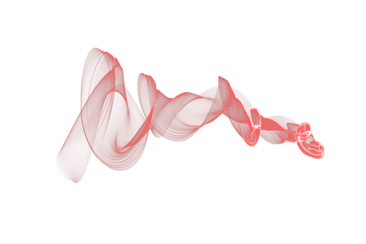 Abstract red color smoke flame transparent background, colorful wave flowing isolated background design png