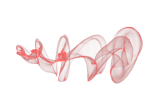 Abstract red color smoke flame transparent background, colorful wave flowing isolated background design png
