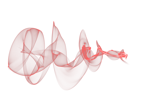 Abstract red color smoke flame transparent background, colorful wave flowing isolated background design png