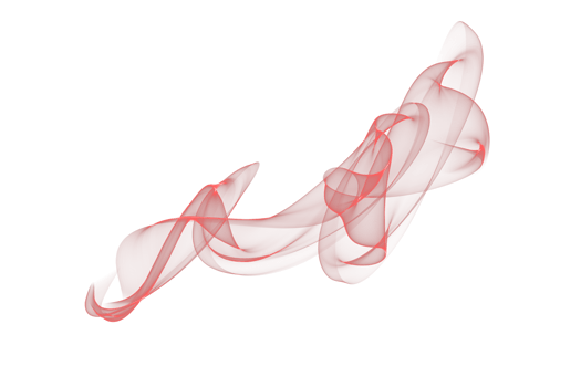 Abstract red color smoke flame transparent background, colorful wave flowing isolated background design png