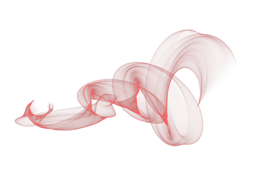 Abstract red color smoke flame transparent background, colorful wave flowing isolated background design png
