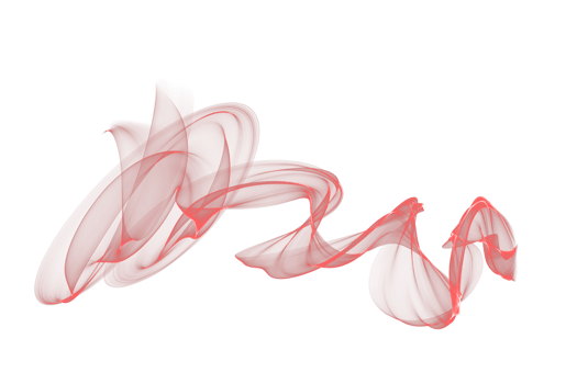 Abstract red color smoke flame transparent background, colorful wave flowing isolated background design png